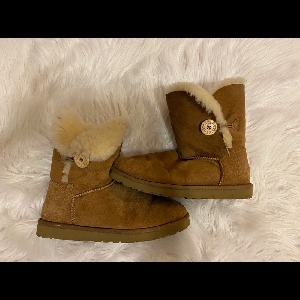 UGG Bailey Button Suede Boots